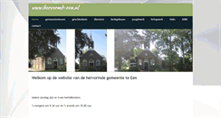 Desktop Screenshot of hervormd-een.nl